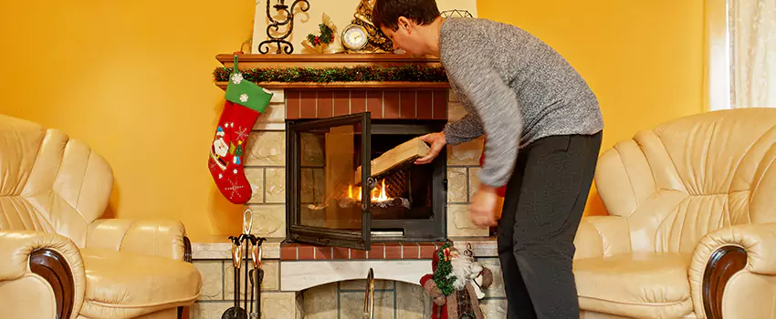 Rusted Metal Fireplace Restoration in Fords, New Jersey